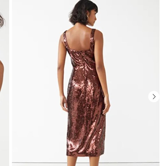 Strappy Sequin Midi Dress - Picture 3 of 3